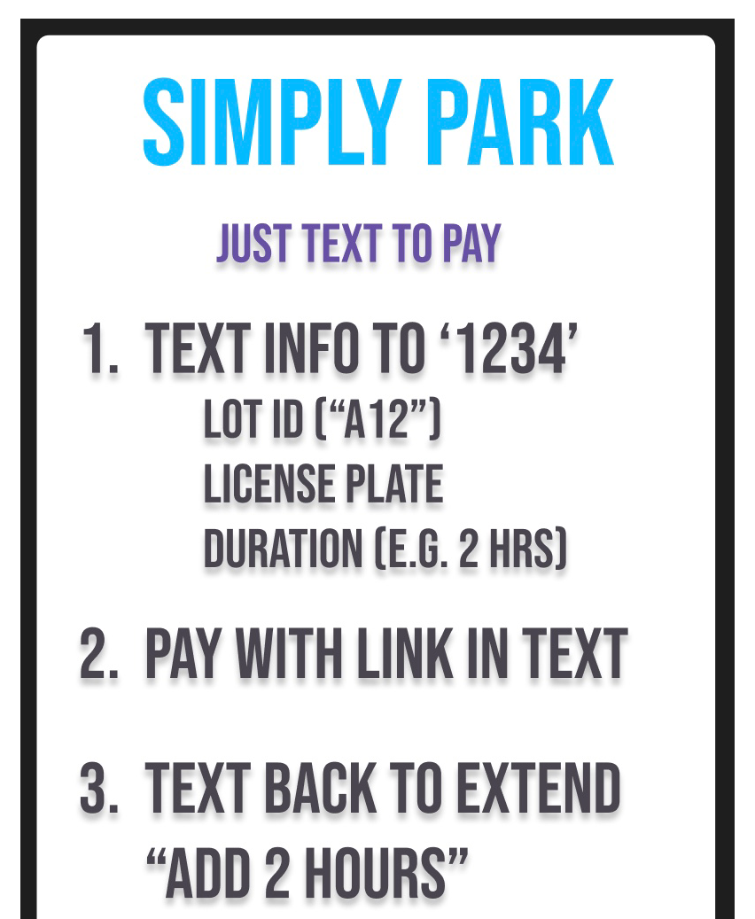 Park & Text to Pay